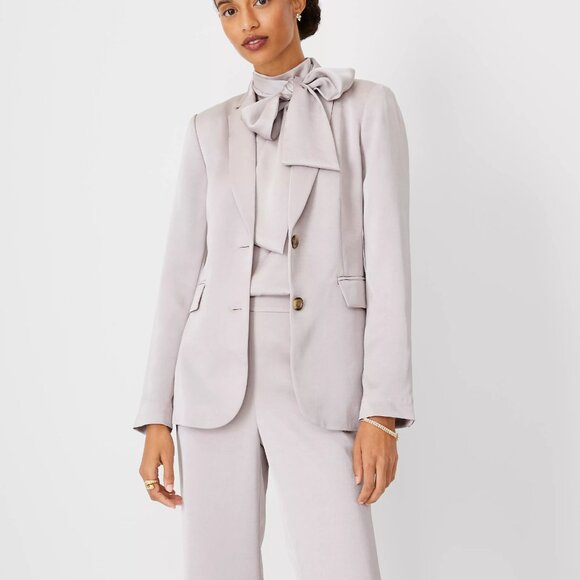 Ann Taylor Greenwich Satin Blazer - NWOT - Picture 2 of 6